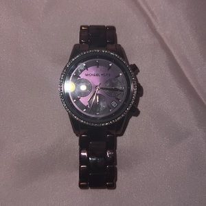 Michael Kors Purple Ritz Stainless Steel Watch MK6720